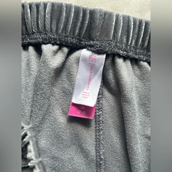 Aviator nation look alike Gray Velvet Joggers with Rainbow Stripe - Picture 5 of 6